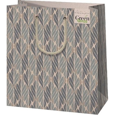 Cardex Екологична подаръчна торбичка, сиво и синьо, 20х23 см