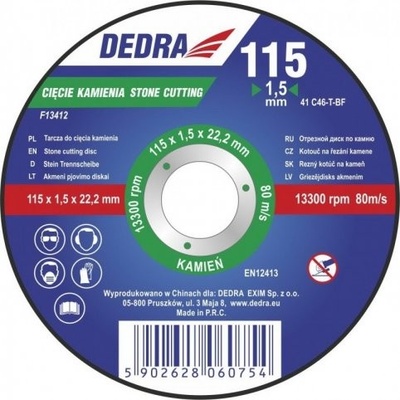 DEDRA Kotúč rezný na oceľ 125x3x22,2 mm