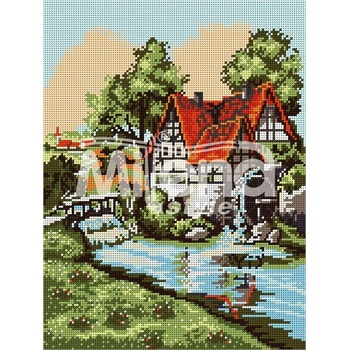 Milena Style Трите воденици - гоблен със схема