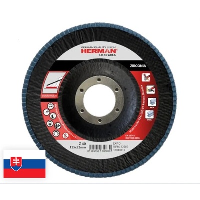 Herman Ламиниран шлифовъчен диск LR-10 Area 125mm / P60 (15040119)
