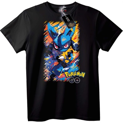 NOONEBRAND Тениска Pokémon GO Лукарио - 7XL, Black