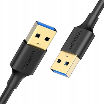 Ugreen 10370 Priama zástrčka USB-A, 1m, černý