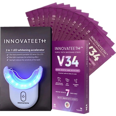 Innovateeth bělící pásky 28 ks + LED akcelerátor – Zboží Dáma