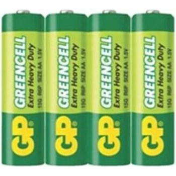 GP Batteries Цинк карбонова батерия GP R6 GREENCELL 15G-S4 /4 бр. в опаковка/ shrink 1.5V (GP-BM-15G-S4)