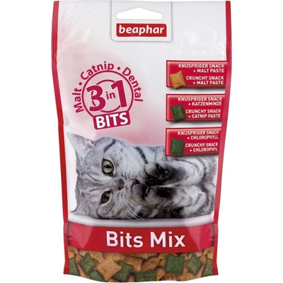 Beaphar BITS MIX 150 г - лакомства за котки 3 в 1