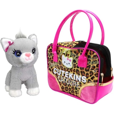 CuteKins Детска играчка Cutekins - Коте с чанта Catoure (35044)