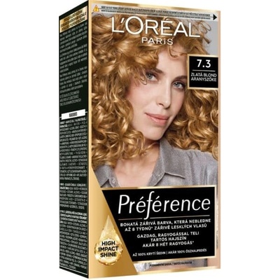 Loreal Paris Préférence 7.3 Zlatá blond 7.3