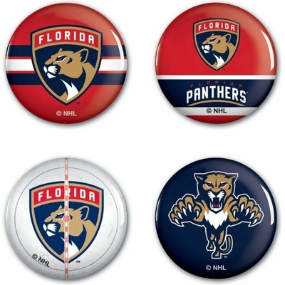 WinCraft Sada Florida Panthers NHL Button 4 Pack