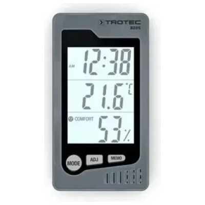 Trotec Вътрешен термохигрометър trotec bz05, 50° c, lcd дисплей (3510205010)