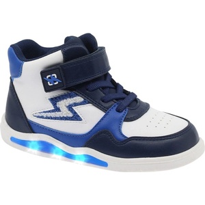 Beppi Детски боси светещи глезенни маратонки beppi casual boot infanti, сини и бели - 29
