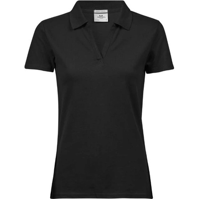 TEE JAYS tj1409 / Дамска поло тениска с v-образно деколте - черна xxxl (18140900213)