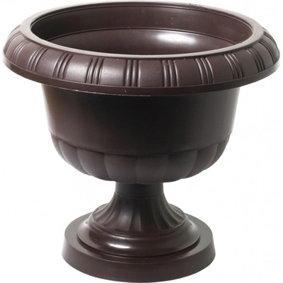 VCAS Květináč číše Amfora 27 cm hnědá 1640026