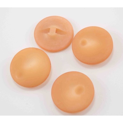 Gombík so spodným prišitím - marhuľový - priemer 2,9 cm