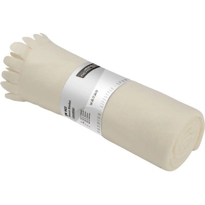Daiber JN 957 fleece deka s třásněmi off white 120x150