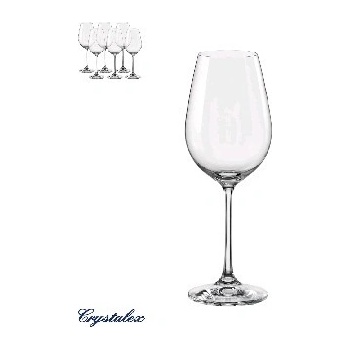 Crystalex Sklenice Crystal na bílé víno Viola 250ml 6ks