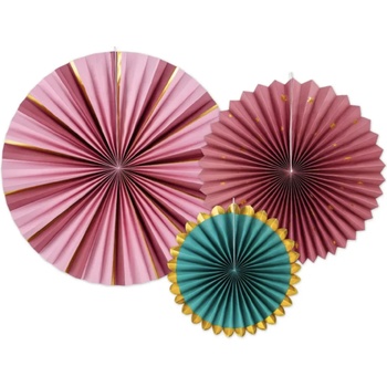 Image 1 of PartyDeco Декоративни розетки - Бордо микс