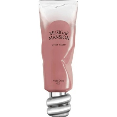Muzigae mansion Objet Glossy hydratačný lesk na pery 003 Nudy Drop 6 g