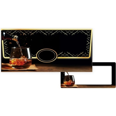 Obálka na peníze 180 x 85 mm sklenka whisky