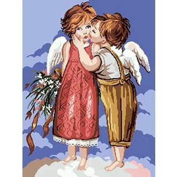 Image 1 of Казанлъшки гоблени Гоблен Ангелска целувка Puppets (Унгарски)