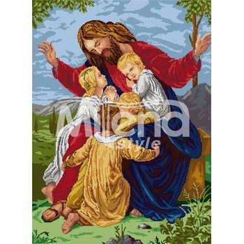 Milena Style Благословение - гоблен със схема конци dmc 1: 1