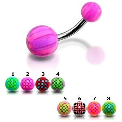 Šperky4U piercing do pupíku banánek BA01008-PG