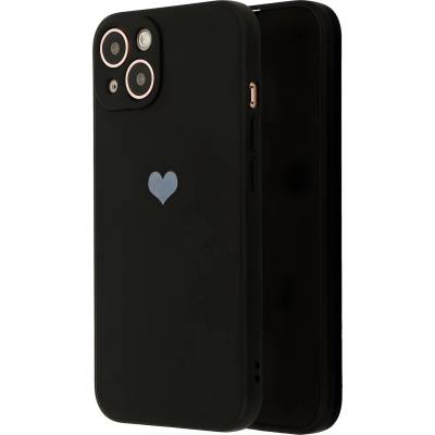 Vennus Силиконов калъф с сърца за Xiaomi Redmi 9A - Черен KP17867