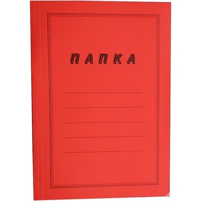 Папка картонена с машинка Червен (1303021-07)