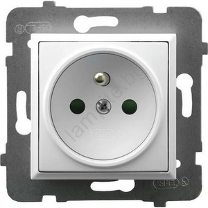 Ospel - Домашна розетка без рамка 230V ARIA бяла (OE0001)