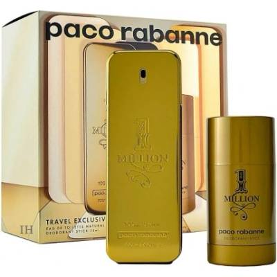Paco Rabanne Комплект за мъже Paco Rabanne 1 Million - Тоалетна вода 100 мл + Дезодорант стик 75 мл