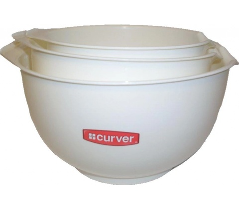 CURVER Set 3 šlehacích mís bílá 03411-059