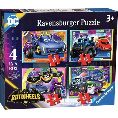 Ravensburger Детски пъзел Ravensburger 4 в 1 - Батмобили (12001055)