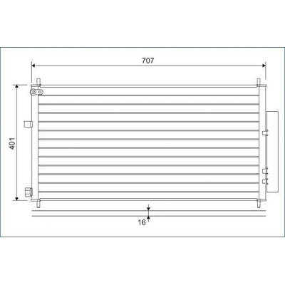 Kondenzátor klimatizace VALEO 822593