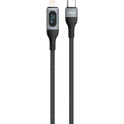 Dudao Кабел за бързо зареждане Dudao, USB Type C към Lightning, PD 20W, черен (L7MaxL) (L7MaxL)