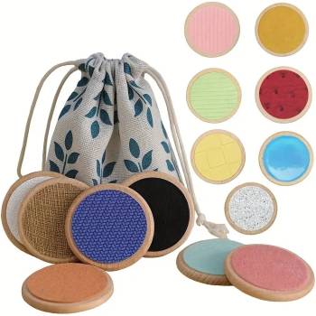 Smart Baby Тактилни плочици Smart baby - С различна грапавост за сензорно развитие, 14 броя (MO93-1)