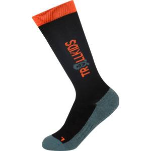 Trollkids Детски ски чорапи Trollkids Kid's Ski Socks - Black / Stormy Blue / Flame Orange - размер 35-38 (201-4222-1014)