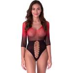 Passion Bodystocking BS118 Black-Red