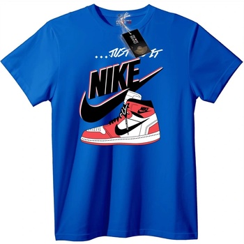 NOONEBRAND Тениска Nike Air Jordan маратонка - XS, Black