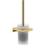 Hansgrohe AddStoris - Стенна четка за тоалетна, матирано стъкло/финиш полирано злато 41752990 (41752990)
