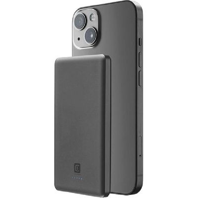 Cellularline Портативна батерия Cellularline - Magslim, 5000 mAh, сива (PBMAGSLIM5000WIRD)