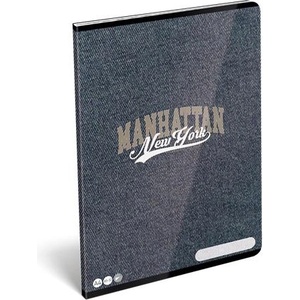 LIZZY Тетрадка, с телбод, А4, обикновена, 32 страници LIZZYSULI, "Manhattan, New York" 7500166005 (7500166005)