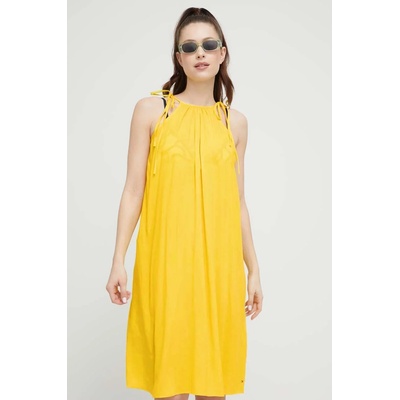 Tommy Hilfiger Плажна рокля Tommy Hilfiger в жълто (UW0UW04614.PPYX)