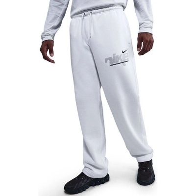 Dámské tepláky NIKE-M NK CLUB BNGEE PNT SWSH SPRT WHITE/METALLIC SILVER Bílá