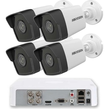 HIKVISION Система за Видеонаблюдение zk4630w с 4 Камери и dvr с Детекция на Хора (zk4630w)