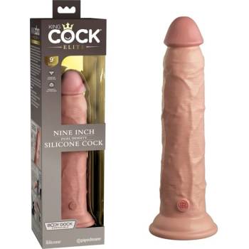 Image 1 of Пенис дилдо от силикон, двойна плътност, 24, 8см. - King Cock Elite Light (PIPE577321)