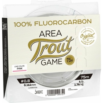 Lucky John FLUOROCARBON AREA TROUT GAME PINK Line 75 m 0,201 mm 2,8 kg
