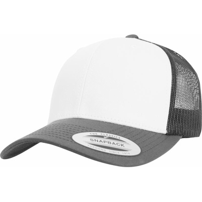 Flexfit 6606CF 6 panelová Trucker 55.06CF dark grey/white/dark grey
