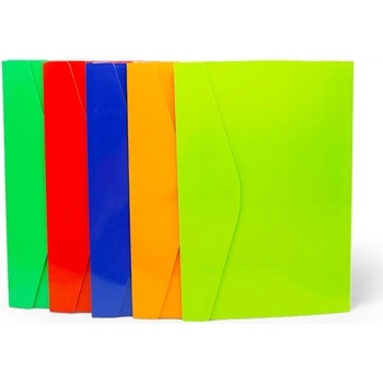 Картонена папка с лепенка 5 цвята А4+