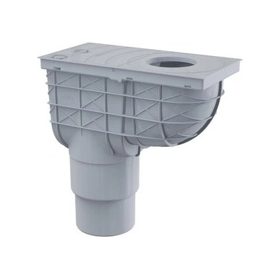 Enpro Lapač střešních splavenin přímý DN O 125 / 110 mm šedý