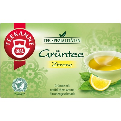 TEEKANNE Green Tea Lemon Specialty Tea RFA 20 dvoukomorových sáčků