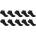 Donnay Юношески чорапи Donnay 10 Pack Trainer Socks Junior - Black